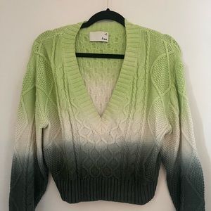 Wilfred cropped tie dye sweater